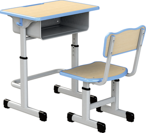 Ensemble de chaise et tabouret de bureau en métal réglable en hauteur de haute qualité pour les tables de classe de l'école primaire/secondaire, l'hôpital, la maternelle - Product Image 3