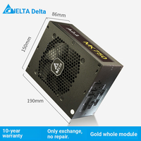 Alimentation pour ordinateur de bureau Delta (Delta) 750W Mk750 Gold Medal Full-Mode (Interface 20+4 broches, pleine tension, fabriquée en Chine continentale)