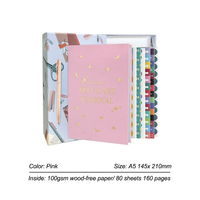 Vente en gros de carnet de notes en lin avec couverture rigide pour femme, agenda personnalisé sans date pour affirmation quotidienne de l'amour de soi