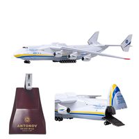 AN225 Avion moulé sous pression Modèle d'avion à l'échelle 42cm de l'Antonov AN-225 Transport Avion moulé sous pression 1/200 Kit d'assemblage
