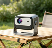 Appareil de projection vidéo Full HD Android 14 500 ANSI, diffusion sans fil WiFi 6, Bluetooth, alignement d'écran, mise au point automatique, lecture 4K