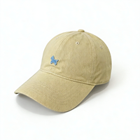 Casquette de baseball vintage en coton avec patch brodé, calotte souple non structurée, visière incurvée, casquette de sport à 6 panneaux, chapeau d'été décontracté pour le soleil