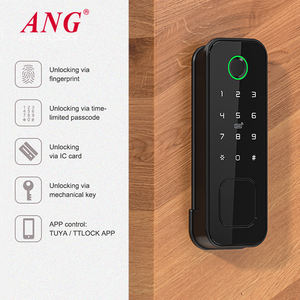 Ang Veilig Sleutelloos Slim Deurslot Aa Batterijvoeding Wachtwoord Vingerafdruk Tuya Ttlock Elektrisch Velgslot Voor Houten Deur - Product Image 2