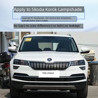 Couvre-phare pour Skoda Karoq 2017-2021, coque de phare transparente de remplacement, couvercle en verre pour phare avant gauche et droit