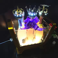 Dudukan barel LED berbentuk perahu dapat disesuaikan kualitas tinggi untuk Bar KTV & klub malam mewah untuk anggur sampanye & ember es bir