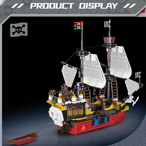 Khuôn Vua 10137 928Pcs Tàu Serie Râu Đỏ Của Trả Thù Cướp Biển Tàu Mô Hình Xây Dựng Khối Mô Hình Kỹ Thuật Đồ Chơi Lễ Hội Quà Tặng - Product Image 4