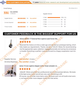 HOLRY 86BSG 75mm 98mm Cilindro eléctrico de estepa híbrido/Motor de actuador lineal de tornillo de plomo cautivo - Product Image 3