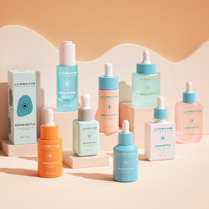 Chai Serum Mỹ Phẩm Thủy Tinh 30Ml 50Ml 60Ml Màu Hổ Phách Mờ Chai Nhỏ Giọt Tinh Dầu Tóc Sang Trọng Rỗng Tùy Chỉnh Kèm Hộp - Product Image 1