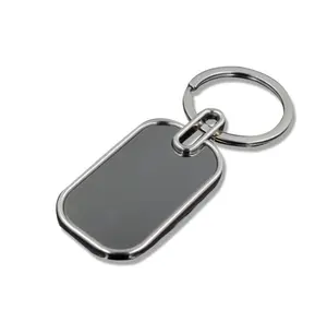 Porte-clés blanc avec Logo gravé au Laser, vente en gros, 20 pièces