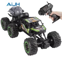 AiJH 1:18 Voiture RC d'escalade six roues avec pulvérisation, télécommandée, tout-terrain, véhicule RC Crawler en gros