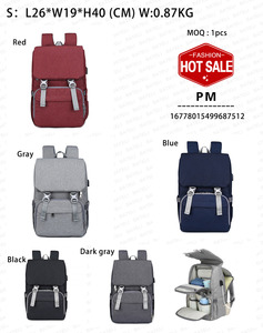 Bolsa de Pañales Multifuncional Personalizada 2025, Mochila de Viaje de Gran Capacidad para Mamá - Product Image 2