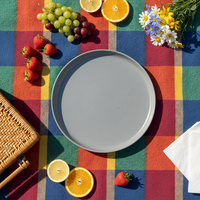 Service de table en grès Guangda, ensemble moderne en céramique grise, assiette, bol, tasse |   Services de table pour la maison, compatibles lave-vaisselle et micro-ondes