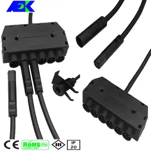 4 PIN RGB Connector Male to Female For LED SMD RGB 5050 ,760 mini RGB 4pole connector system 6 way splitter