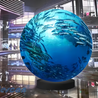 Écran vidéo LED 3D à 360 degrés, module sphérique en forme de boule, résolution personnalisée, lisible en plein soleil, intérieur/extérieur, haute qualité