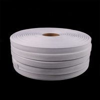 Rouleaux de ruban en coton blanc pour chapeaux, ceinture de biais personnalisée, 100% mètres, vente en gros, usine, livraison gratuite