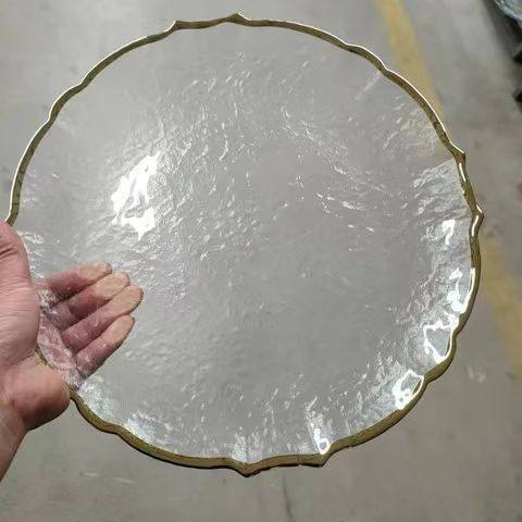 Bordure dorée transparente