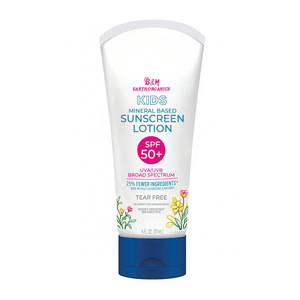 Marque privée crème solaire pour bébé peau minérale oxyde de zinc SPF50 applicateur de crème solaire lotion légère pour enfants - Product Image 4