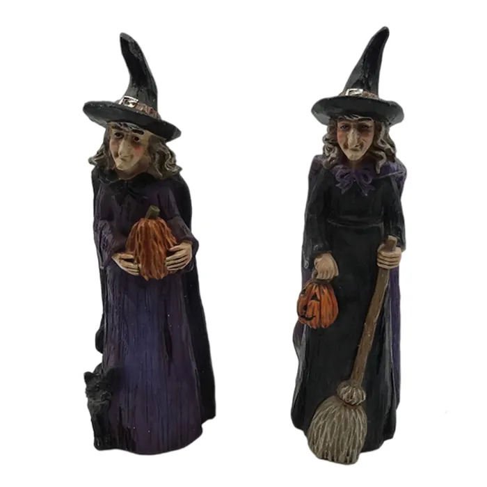 Custom western style polyresin decorative halloween witch dolls nightmare before christmas