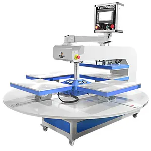Factory Accept Size Customization Automatic 4 Station Heat Press Machine 40x50 tshirt press