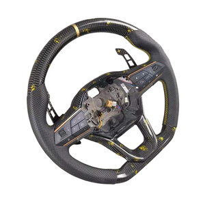 Volante de Fibra de Carbono Forjado para Volkswagen <span class=keywords><strong>St</strong></span> <span class=keywords><strong>Line</strong></span> Mk3 Mk2.5 Mk2 <span class=keywords><strong>Seat</strong></span> <span class=keywords><strong>Leon</strong></span> Mk3 T6.1 T6 Golf Mk7 Mk6 gti Mk8 R Mk4 - Product Image 2