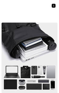 Mochila para Portátil de Negocios con Cierre de Cremallera y Logotipo Personalizado 2025, Anti-<span class=keywords><strong>Robo</strong></span>, Película de PU, Ligera, Impermeable, Capacidad de 20-39L para Viajes - Product Image 6