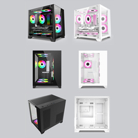 With Rgb Fans Pc Cabinet Gaming Computer case Towers Computer Hardware Software