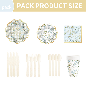 Platos de Papel Florales DAMAI, Platos Desechables con Diseño de Margaritas para Fiestas, Bodas, Despedidas de Soltera, Cumpleaños, Fiestas de Té - Product Image 6