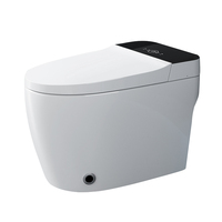 Toilette intelligente à commande à distance, automatique, allongée, à poser au sol, avec siège chauffant, séchage à l'air, en céramique, monobloc