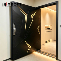 Porte d'entrée moderne personnalisée Portes pivotantes Sécurité Extérieur Entrée principale Avant Aluminium Autre porte pour la maison Maisons