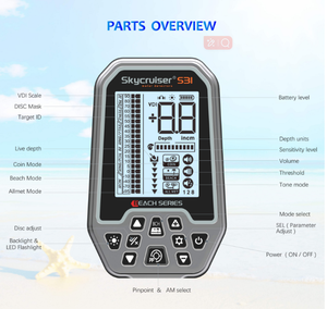 Uzun menzilli 5 metre derinlik altın dedektörü tamamen su geçirmez IP68 yeraltı altın metal dedektörü S31 profesyonel metal dedektörü - Product Image 4