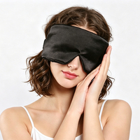 Masque de sommeil profond de luxe en soie de mûrier 100% tissée, imprimé, doux, réglable avec velcro, écologique, grande taille personnalisée