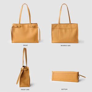 High Quality Women's <strong>Laptop</strong> <strong>Bag</strong> Full Grain Cowhide Totes Handbag Luxury Genuine Leather Shoulder <strong>Bag</strong> Large Capacity for <strong>Ladies</strong> - Product Image 5