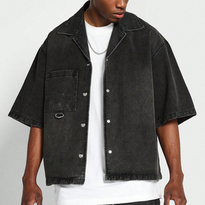 <span class=keywords><strong>Camicia</strong></span> in Denim Vintage con colletto squadrato - Product Image 2