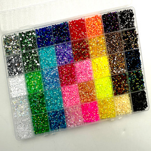 Strass in Resina Trasparente AB <span class=keywords><strong>da</strong></span> 2mm-6mm, Non Termoadesivi, Pietre in Resina Colorate AB per Decorazione Tumbler - Product Image 6