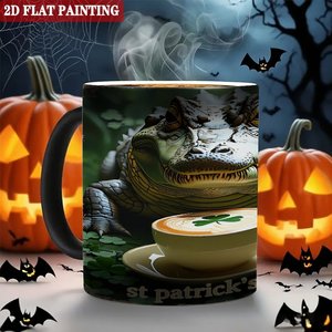 Mug à sublimation à changement de couleur, noir givré, 11 oz, en céramique, activé par la chaleur - Product Image 6