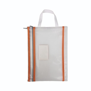 Sac à documents EVA A4 imperméable et élégant pour étudiants de Leos avec poignée à fermeture éclair à poches doubles Étui de transport en maille colorée - Product Image 3