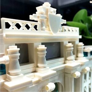 Wange mundialmente famoso Street View ladrillos arquitectura Roma Fontana Di Trevi modelo nuevo gran construcción edificio ladrillo juguete - Product Image 5