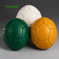 Ensemble de boules de pétanque personnalisées YumuQ avec logo, jeu de bocce d'extérieur, boules de boccia en polyuréthane avec corde de mesure