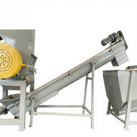 Ligne de lavage automatique de flocons de bouteilles PET, broyeur, déshydrateur, sécheuse, recyclage du plastique
