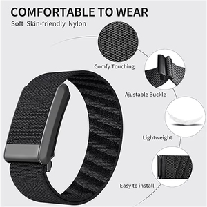 Bracelet de remplacement pour montre connectée, en nylon tissé, respirant, élastique, réglable, magnétique, lavable et résistant à la transpiration, idéal pour le sport quotidien et les occasions décontractées - Product Image 3