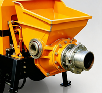 Pompe à béton électrique mini HBT6006A-5 de marque supérieure, 70m³/h, haute pression, portée horizontale de 180m pour la construction