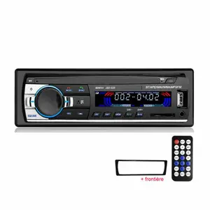 WSY Autoradio Stereo Mobil Pemutar MP3, Radio Mobil BT 12V In-Dash 1 Din FM Aux In Receiver SD USB MP3 MMC WMA JSD-520