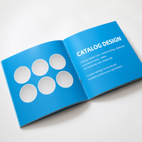 Service d'impression de livres personnalisés à bas prix à Jiangsu pour les catalogues d'entreprise, les brochures et les dépliants avec papier couché