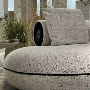 الفاخرة الحديثة عالية الجودة الجلود النسيج الفاخرة كابري بسيطة غرفة المعيشة أريكة فيلا أثاث غرفة المعيشة - Product Image 2