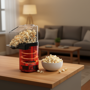 Mini máquina para hacer palomitas de maíz de 1200W con aire caliente, 8 tazas, sin aceite, con calentador de mantequilla para uso doméstico - Product Image 2
