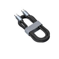 Câble de charge USB C vers USB C 100W 5A, câble de charge rapide de type C tressé en nylon, câble de données