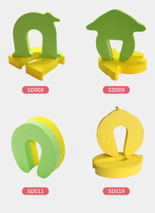 PRODIGY - Arrêt-porte de sécurité pour enfants en forme de pomme, matériau EVA, <span class=keywords><strong>anti</strong></span>-pincement, <span class=keywords><strong>anti</strong></span>-vent, silencieux, écologique, ensemble de protection pour les toilettes - Product Image 4