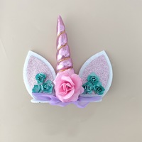 Einhorn-Horn Kuchenaufsatz Geburtstagstorten-Dekoration Hochzeitstorten-Topper Einhorn-Partyzubehör Feier-Dekoration