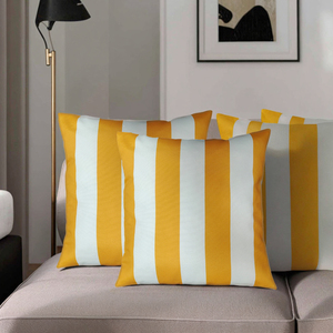 Taie d'oreiller de coussin doux et chaud de luxe motif de rayures noires et blanches modernes pour la maison ou l'hôtel - Product Image 4