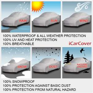 Vente chaude pliant <span class=keywords><strong>voiture</strong></span> <span class=keywords><strong>Garage</strong></span> ensemble complet étanche Protection UV couverture pour berline anti-poussière tissu couverture pour l'extérieur - Product Image 5